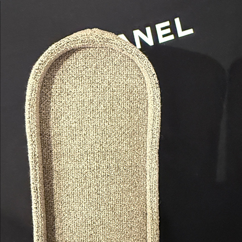 CHANEL Taupe Mini Tote with Brushed Silver Handles - Picture 5 of 14